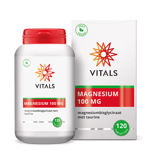 Vitals Magnesiumbisglycinaat 100 mg (60 / 120 tabl.)