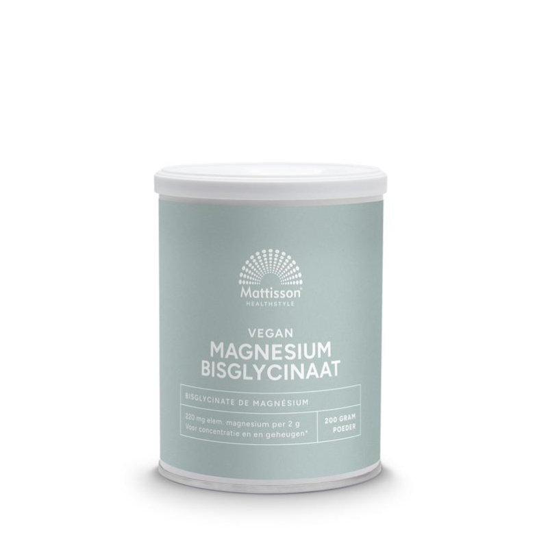 Mattisson Magnesium Bisglycinaat Poeder (200 gram)