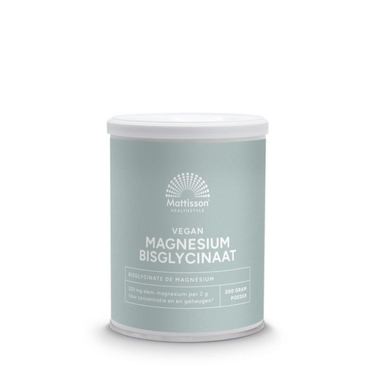 Mattisson Magnesium Bisglycinaat Poeder (200 gram)