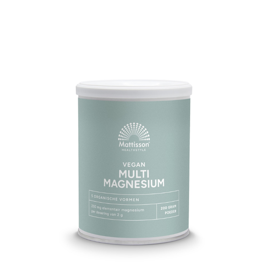 Mattisson Multi magnesium poeder vegan (200 gram)
