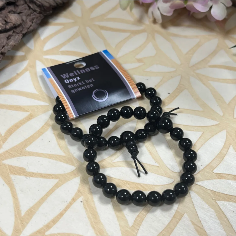 Onyx powerbead armband