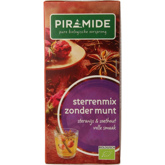Piramide Sterrenmix zonder munt thee (20 theezakjes)