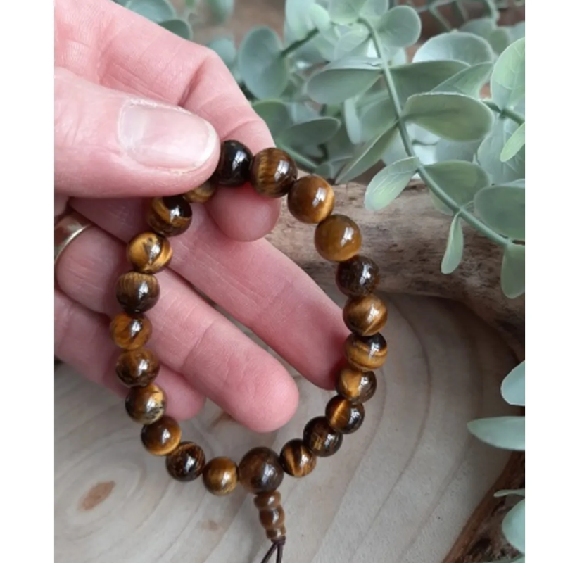 Tijgeroog powerbead armband