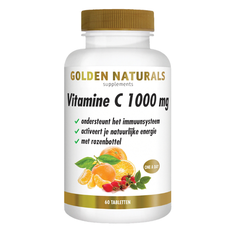 Golden Naturals  Vitamine C 1000 mg met rozenbottel
