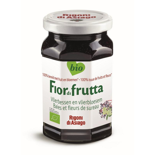 Fior di frutta Vlierbessen en vlierbloesem jam (250 gram)
